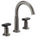 Brizo Invari HK5376 Widespread Lavatory Black Crystal Knob Handle Kit