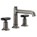Brizo Invari HK5376 Widespread Lavatory Black Crystal Knob Handle Kit