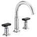 Brizo Invari™: Widespread Handle Kit - Black Crystal Knob