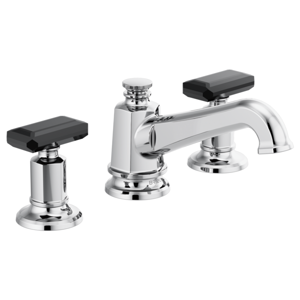 Brizo Invari™: Widespread Handle Kit - Black Crystal Knob