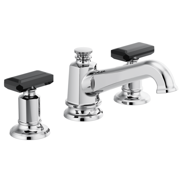 Brizo Invari HK5376 Widespread Lavatory Black Crystal Knob Handle Kit