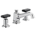Brizo Invari HK5376 Widespread Lavatory Black Crystal Knob Handle Kit