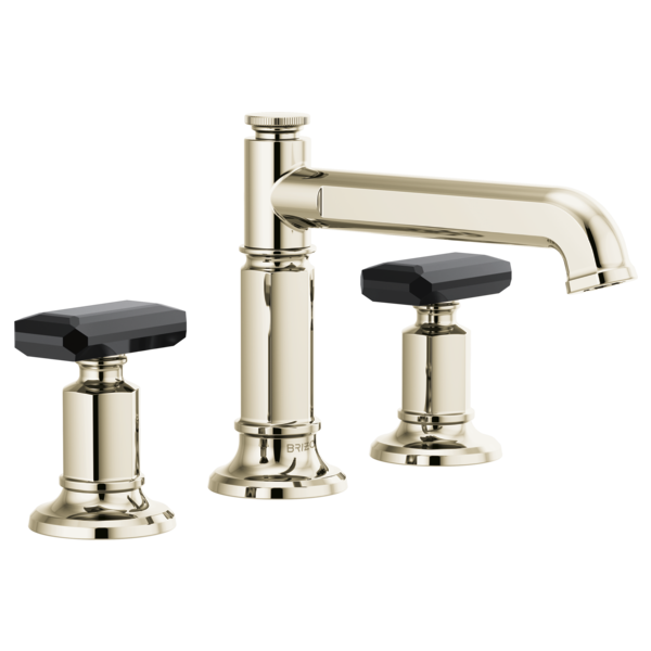 Brizo Invari HK5376 Widespread Lavatory Black Crystal Knob Handle Kit