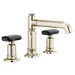 Brizo Invari HK5376 Widespread Lavatory Black Crystal Knob Handle Kit