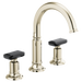 Brizo Invari HK5376 Widespread Lavatory Black Crystal Knob Handle Kit