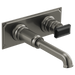 Brizo Invari HK5876 Wall Mount Lavatory Black Crystal Knob Handle Kit