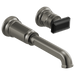 Brizo Invari HK5876 Wall Mount Lavatory Black Crystal Knob Handle Kit