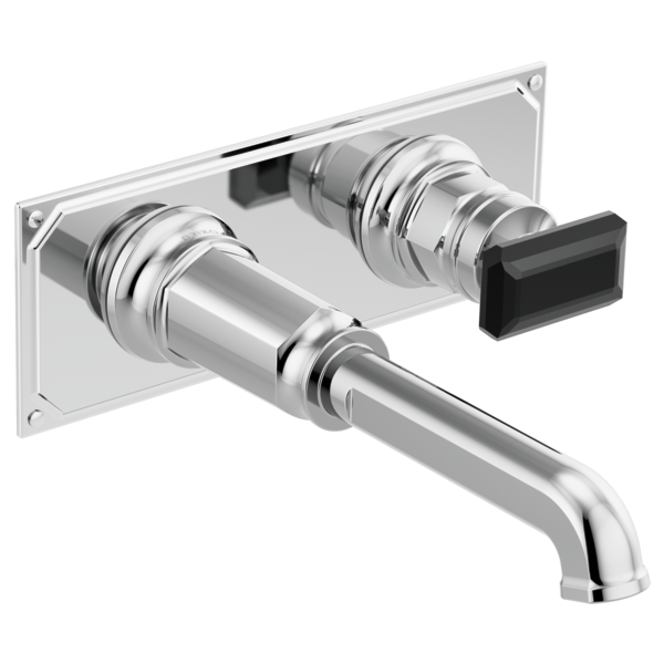Brizo Invari™: Wallmount Lavatory Crystal Lever Handle Kit