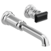 Brizo Invari HK5876 Wall Mount Lavatory Black Crystal Knob Handle Kit
