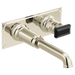 Brizo Invari HK5876 Wall Mount Lavatory Black Crystal Knob Handle Kit