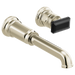 Brizo Invari HK5876 Wall Mount Lavatory Black Crystal Knob Handle Kit