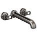 Brizo Kintsu: Two-Handle Wall Mount Tub Filler Knob Handle Kit