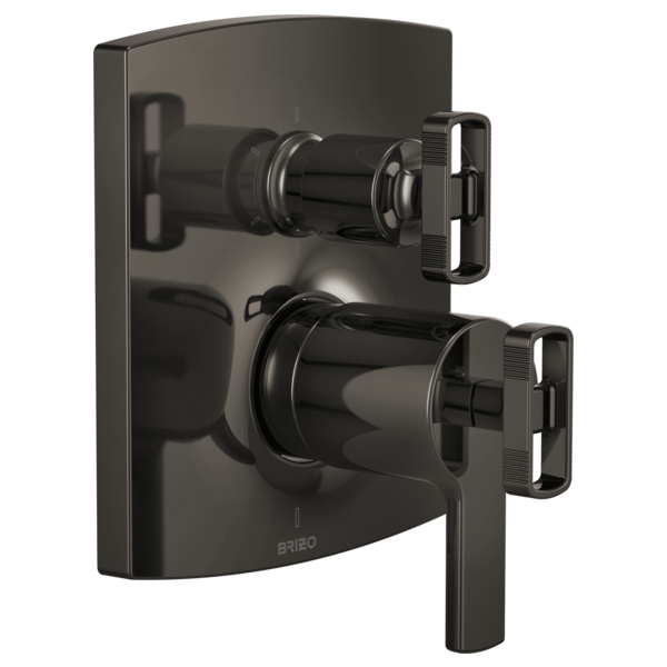 Brizo Kintsu: TempAssure Thermostatic Valve with Diverter Trim Knob Handle Kit