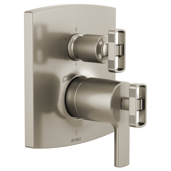 Brizo Kintsu: TempAssure Thermostatic Valve with Diverter Trim Knob Handle Kit