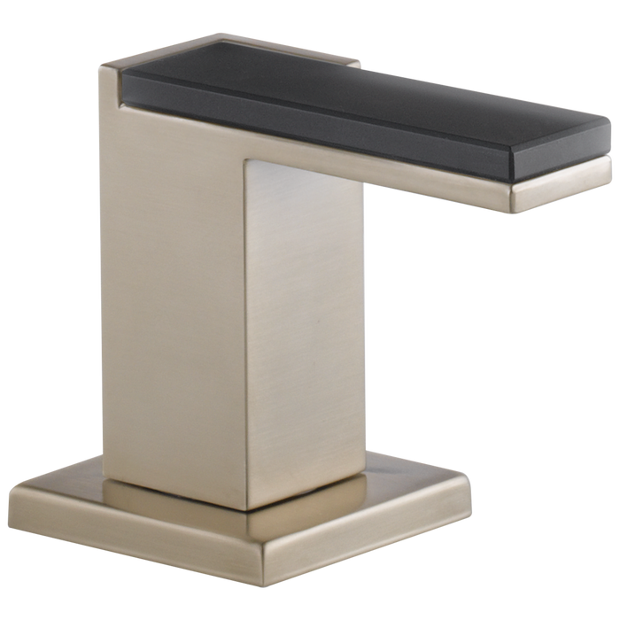 Brizo Siderna:HL5382 Widespread Lavatory and Bidet Solar Gray Glass Lever Handle Kit