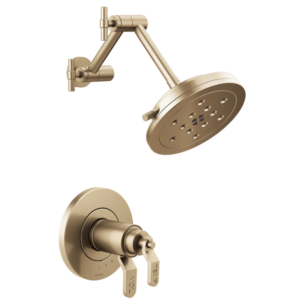 Brizo Litze: Tempassure Thermostatic Trim Handle Kit - Industrial Lever