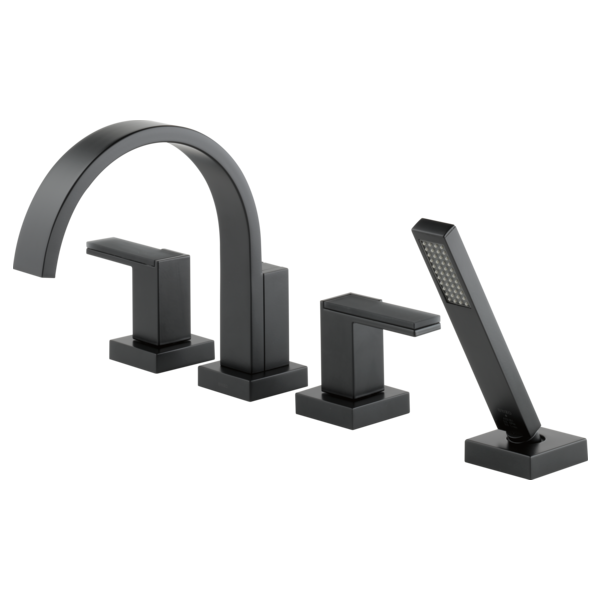 Brizo Siderna HL682 Roman Tub Faucet Solar Gray Glass Lever Handle Kit