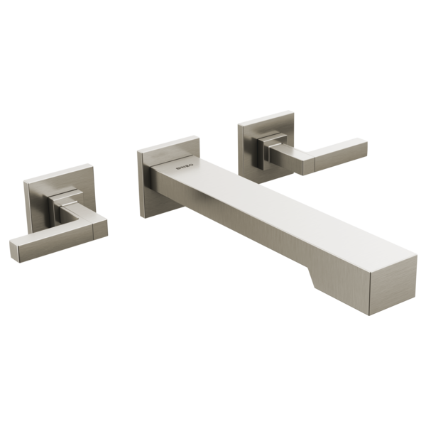 Brizo Frank Lloyd Wright HL70422 Two-Handle Wall Mount Tub Filler Lever Handle Kit, luxe nickel - view 2