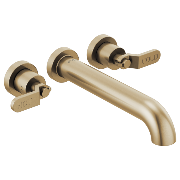 Brizo Litze: Two-Handle Wall Mount Tub Filler Handle Kit - Industrial Lever