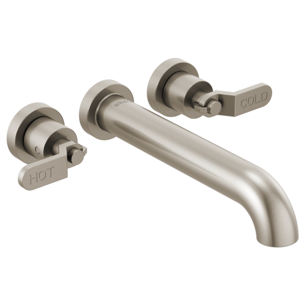 Brizo Litze: Two-Handle Wall Mount Tub Filler Handle Kit - Industrial Lever