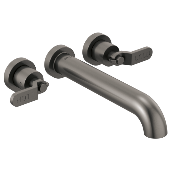 Brizo Litze: Two-Handle Wall Mount Tub Filler Handle Kit - Industrial Lever