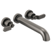 Brizo Litze: Two-Handle Wall Mount Tub Filler Handle Kit - Industrial Lever
