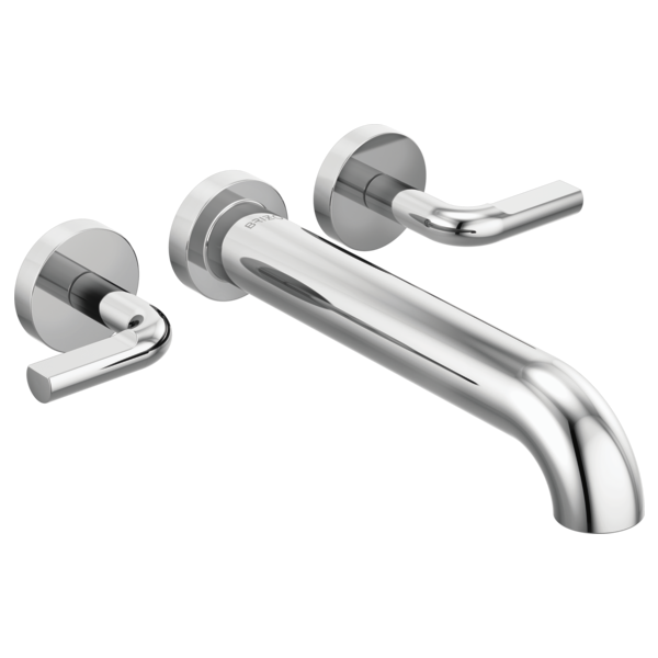 Brizo Litze: Two-Handle Wall Mount Tub Filler Notch Lever Handle Kit