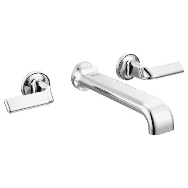 Brizo Allaria: Two-Handle Wall Mount Tub Filler Twist Lever Handle Kit