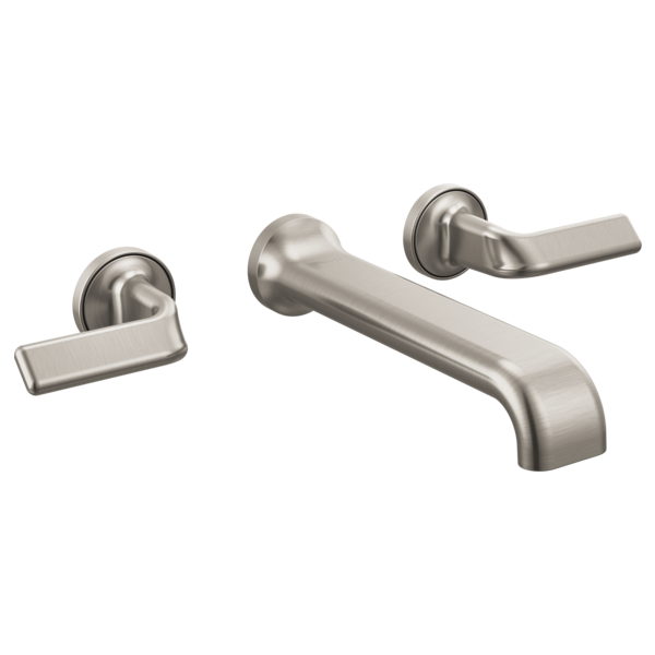 Brizo Allaria: Two-Handle Wall Mount Tub Filler Twist Lever Handle Kit