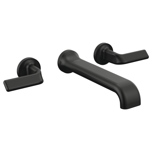 Brizo Allaria: Two-Handle Wall Mount Tub Filler Twist Lever Handle Kit
