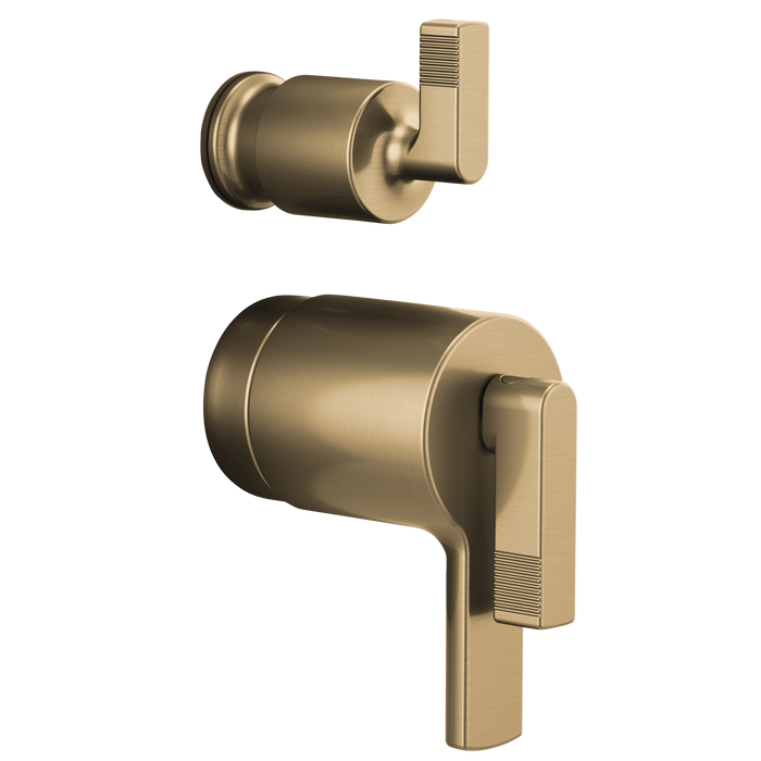 Brizo Kintsu™: Thermostatic Valve with Diverter Trim Handle Kit - Lever