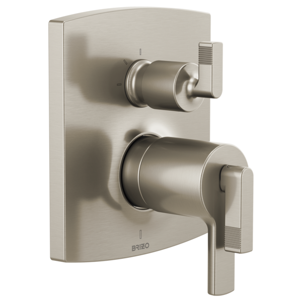 Brizo Kintsu™: Thermostatic Valve with Diverter Trim Handle Kit - Lever