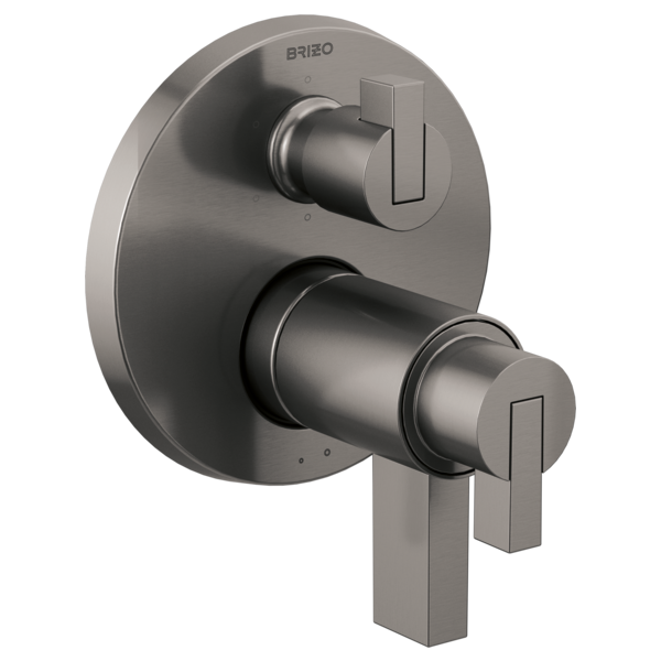 Brizo Brizo Litze: Tempassure Thermostatic Valve With Diverter Trim Handle Kit - Lever