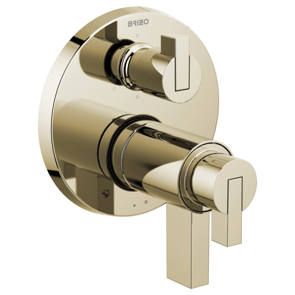 Brizo Brizo Litze: Tempassure Thermostatic Valve With Diverter Trim Handle Kit - Lever