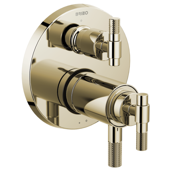 Brizo Brizo Litze: Tempassure Thermostatic Valve With Diverter Trim Handle Kit - T-Lever