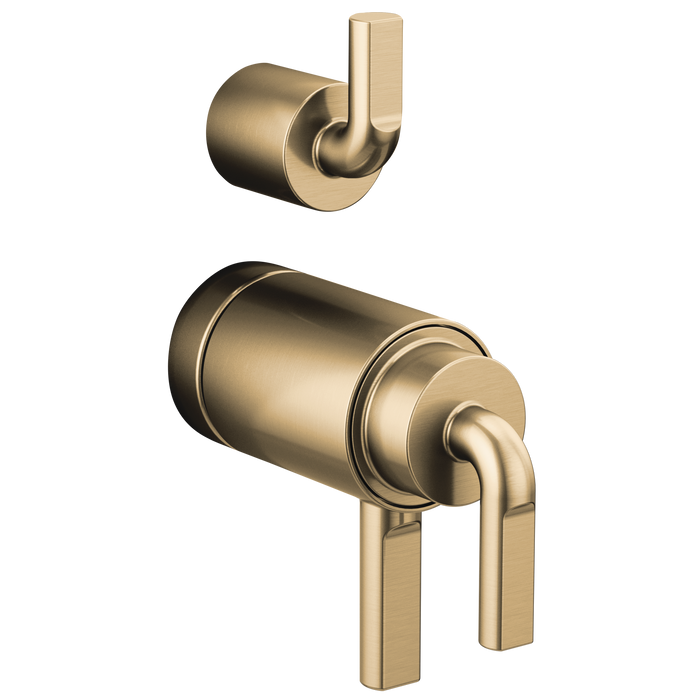 Brizo Litze: TempAssure Thermostatic Valve with Integrated Diverter Notch Lever Handle Kit