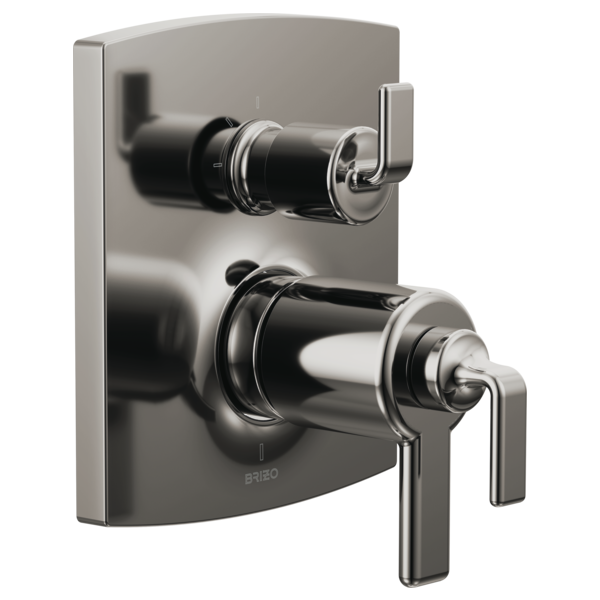 Brizo Allaria: TempAssure Thermostatic Valve Trim with Integrated Diverter Trim Twist Lever Handle Kit