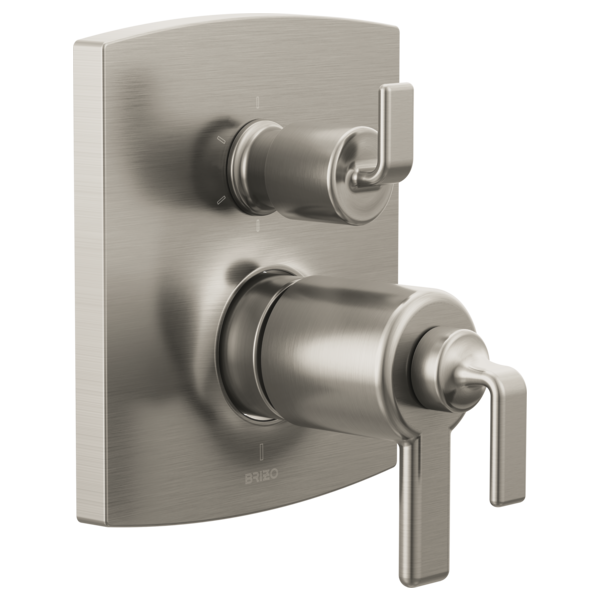 Brizo Allaria: TempAssure Thermostatic Valve Trim with Integrated Diverter Trim Twist Lever Handle Kit