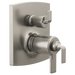 Brizo Allaria: TempAssure Thermostatic Valve Trim with Integrated Diverter Trim Twist Lever Handle Kit