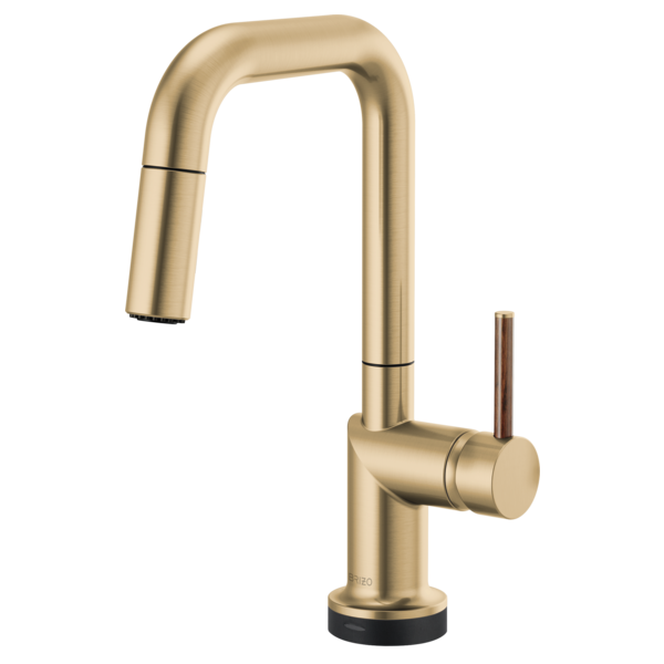 Brizo Odin: Pull-Down Faucet Wood Lever Handle