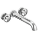 Brizo Litze HW70432 Two-Handle Wall Mount Tub Filler Wheel Handle Kit