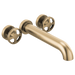 Brizo Litze HW70432 Two-Handle Wall Mount Tub Filler Wheel Handle Kit