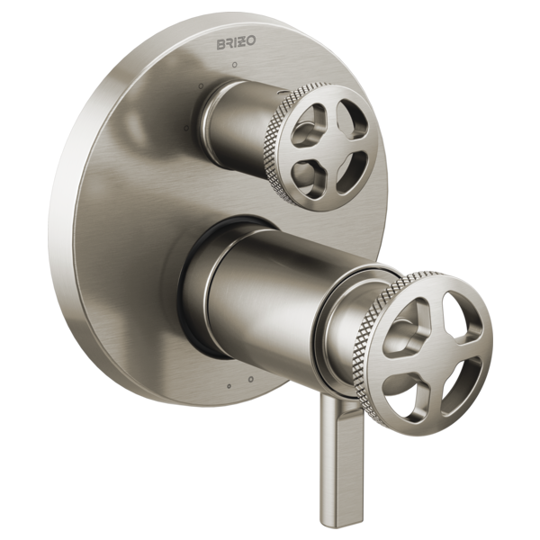 Brizo Litze HW7532 TempAssure Thermostatic Valve with Integrated Diverter Wheel Handle Kit
