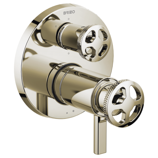 Brizo Litze HW7532 TempAssure Thermostatic Valve with Integrated Diverter Wheel Handle Kit