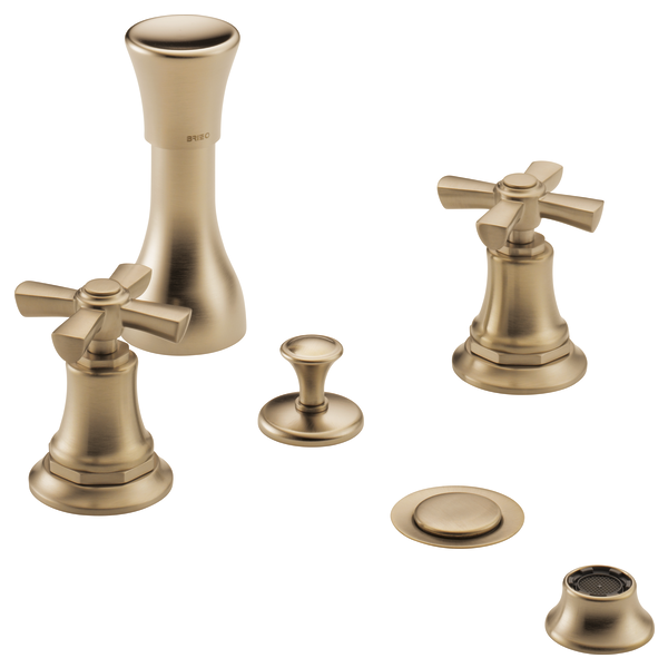 Brizo Rook: Widespread and Bidet Cross Handle Kit