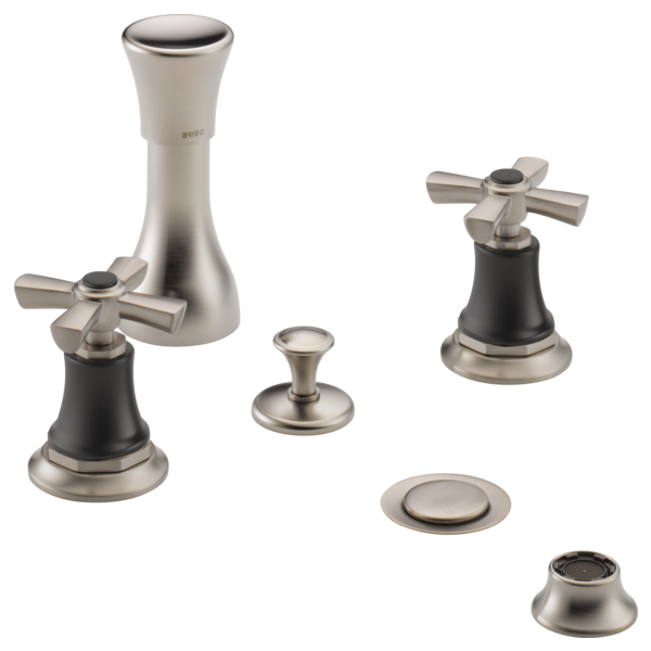 Brizo Rook: Widespread and Bidet Cross Handle Kit