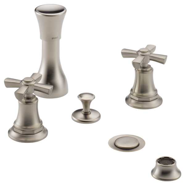 Brizo Rook: Widespread and Bidet Cross Handle Kit