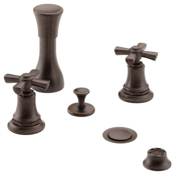 Brizo Rook: Widespread and Bidet Cross Handle Kit