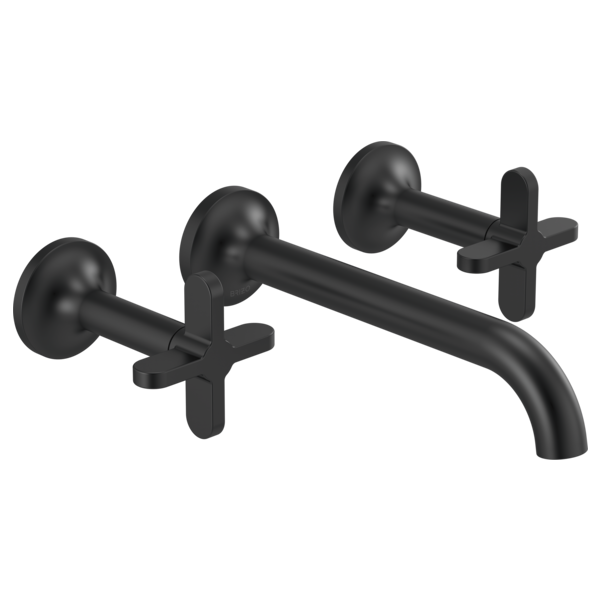 Brizo Jason Wu for Brizo HX5875 Wall Mount Lavatory Cross Handles, matte black 3 - view 2