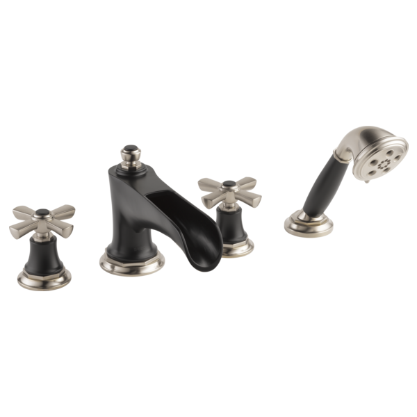 Brizo Rook: Roman Tub Cross Handle Kit